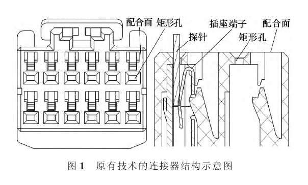 原有技术的连接器结构示意图